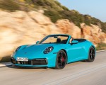 2020 Porsche 911 Carrera S Cabriolet (Color: Miami Blue) Front Three-Quarter Wallpapers 150x120