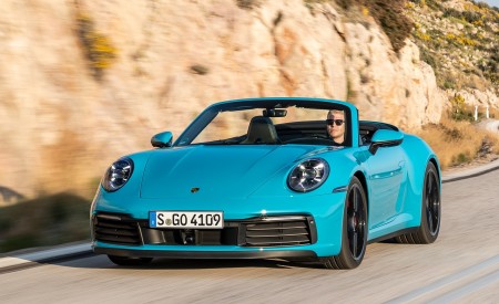 2020 Porsche 911 Carrera S Cabriolet (Color: Miami Blue) Front Wallpapers 450x275 (85)