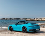 2020 Porsche 911 Carrera S Cabriolet (Color: Miami Blue) Rear Three-Quarter Wallpapers 150x120