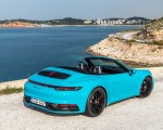 2020 Porsche 911 Carrera S Cabriolet (Color: Miami Blue) Rear Three-Quarter Wallpapers 150x120