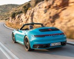 2020 Porsche 911 Carrera S Cabriolet (Color: Miami Blue) Rear Three-Quarter Wallpapers 150x120