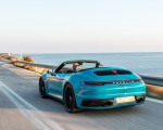 2020 Porsche 911 Carrera S Cabriolet (Color: Miami Blue) Rear Three-Quarter Wallpapers 150x120