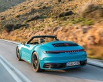 2020 Porsche 911 Carrera S Cabriolet (Color: Miami Blue) Rear Three-Quarter Wallpapers 150x120