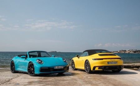 2020 Porsche 911 Carrera S Cabriolet (Color: Miami Blue) Wallpapers 450x275 (115)