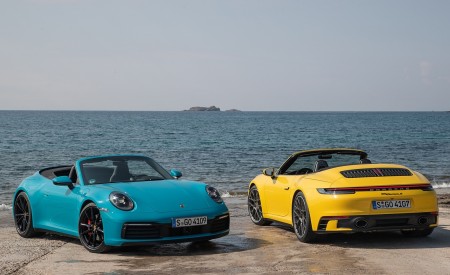 2020 Porsche 911 Carrera S Cabriolet (Color: Miami Blue) Wallpapers 450x275 (114)