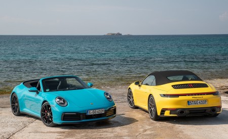 2020 Porsche 911 Carrera S Cabriolet (Color: Miami Blue) Wallpapers 450x275 (117)