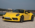 2020 Porsche 911 Carrera S Cabriolet (Color: Racing Yellow) Front Three-Quarter Wallpapers 150x120