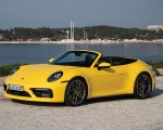 2020 Porsche 911 Carrera S Cabriolet (Color: Racing Yellow) Front Three-Quarter Wallpapers 150x120