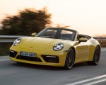2020 Porsche 911 Carrera S Cabriolet (Color: Racing Yellow) Front Three-Quarter Wallpapers 150x120