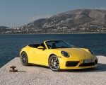 2020 Porsche 911 Carrera S Cabriolet (Color: Racing Yellow) Front Three-Quarter Wallpapers 150x120