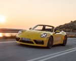 2020 Porsche 911 Carrera S Cabriolet (Color: Racing Yellow) Front Three-Quarter Wallpapers 150x120