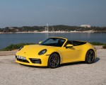 2020 Porsche 911 Carrera S Cabriolet (Color: Racing Yellow) Front Three-Quarter Wallpapers 150x120