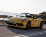 2020 Porsche 911 Carrera S Cabriolet (Color: Racing Yellow) Front Three-Quarter Wallpapers 150x120