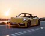 2020 Porsche 911 Carrera S Cabriolet (Color: Racing Yellow) Front Three-Quarter Wallpapers 150x120
