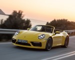 2020 Porsche 911 Carrera S Cabriolet (Color: Racing Yellow) Front Three-Quarter Wallpapers 150x120