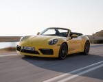 2020 Porsche 911 Carrera S Cabriolet (Color: Racing Yellow) Front Three-Quarter Wallpapers 150x120