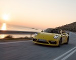 2020 Porsche 911 Carrera S Cabriolet (Color: Racing Yellow) Front Three-Quarter Wallpapers 150x120