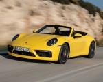 2020 Porsche 911 Carrera S Cabriolet (Color: Racing Yellow) Front Three-Quarter Wallpapers 150x120