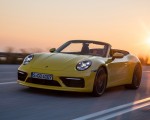 2020 Porsche 911 Carrera S Cabriolet (Color: Racing Yellow) Front Three-Quarter Wallpapers 150x120