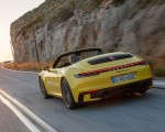 2020 Porsche 911 Carrera S Cabriolet (Color: Racing Yellow) Rear Three-Quarter Wallpapers 150x120