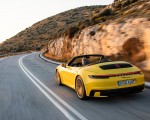 2020 Porsche 911 Carrera S Cabriolet (Color: Racing Yellow) Rear Three-Quarter Wallpapers 150x120