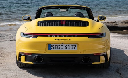2020 Porsche 911 Carrera S Cabriolet (Color: Racing Yellow) Rear Wallpapers 450x275 (158)