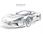2020 Rimac C_Two Design Sketch Wallpapers 150x120