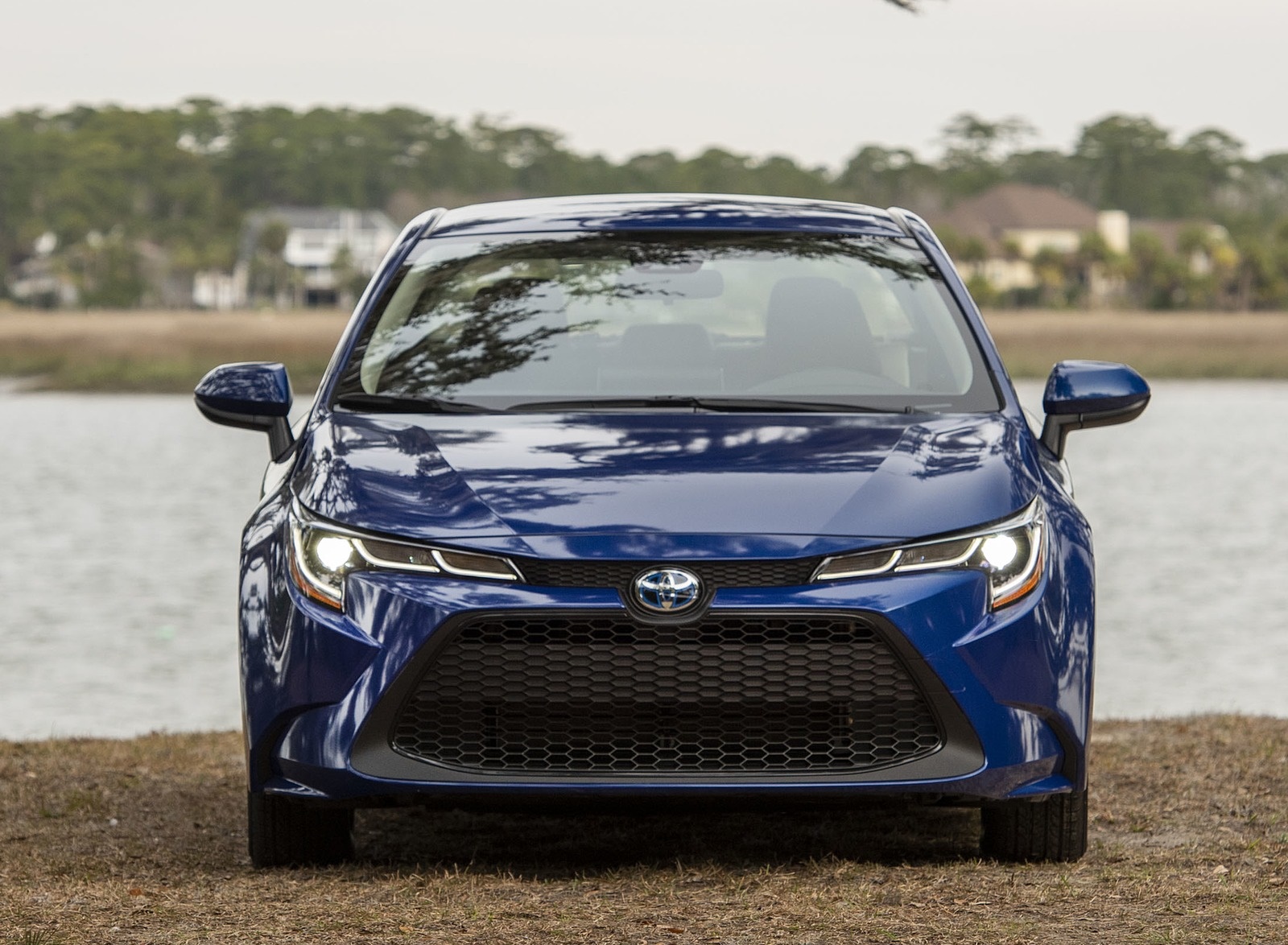 2020 Toyota Corolla Hybrid LE (Color: Blue Crush Metallic) Front Wallpapers (6)
