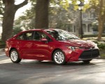 2020 Toyota Corolla LE (Color: Barcelona Red Metallic) Front Three-Quarter Wallpapers 150x120
