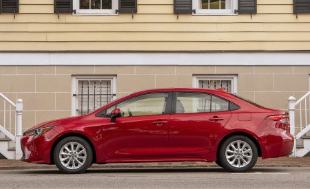 2020 Toyota Corolla LE (Color: Barcelona Red Metallic) Side Wallpapers 450x275 (45)