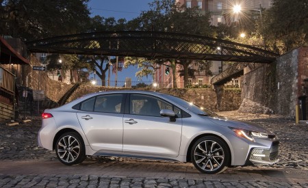 2020 Toyota Corolla SE (Color: Classic Silver Metallic) Side Wallpapers 450x275 (14)