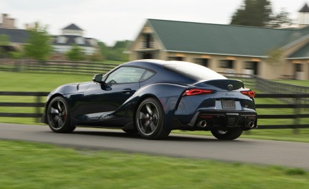 2020 Toyota Supra (Color: Downshift Blue) Rear Three-Quarter Wallpapers 450x275 (72)