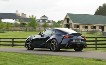 2020 Toyota Supra (Color: Downshift Blue) Rear Three-Quarter Wallpapers 450x275 (74)