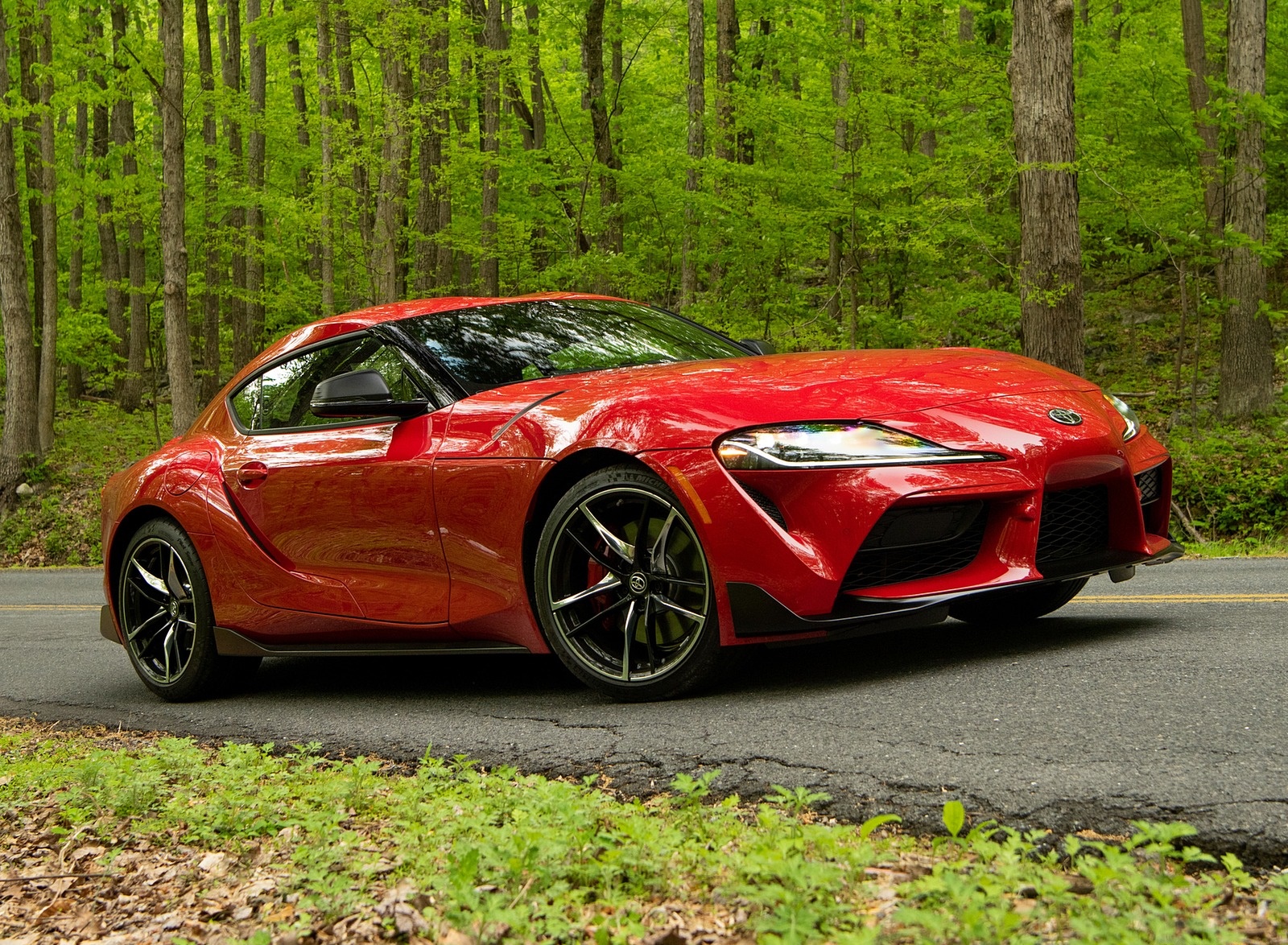 2020 Toyota Supra (Color: Renaissance Red) Front Three-Quarter Wallpapers (6)
