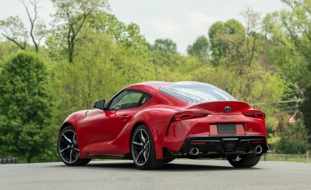 2020 Toyota Supra (Color: Renaissance Red) Rear Three-Quarter Wallpapers 450x275 (9)