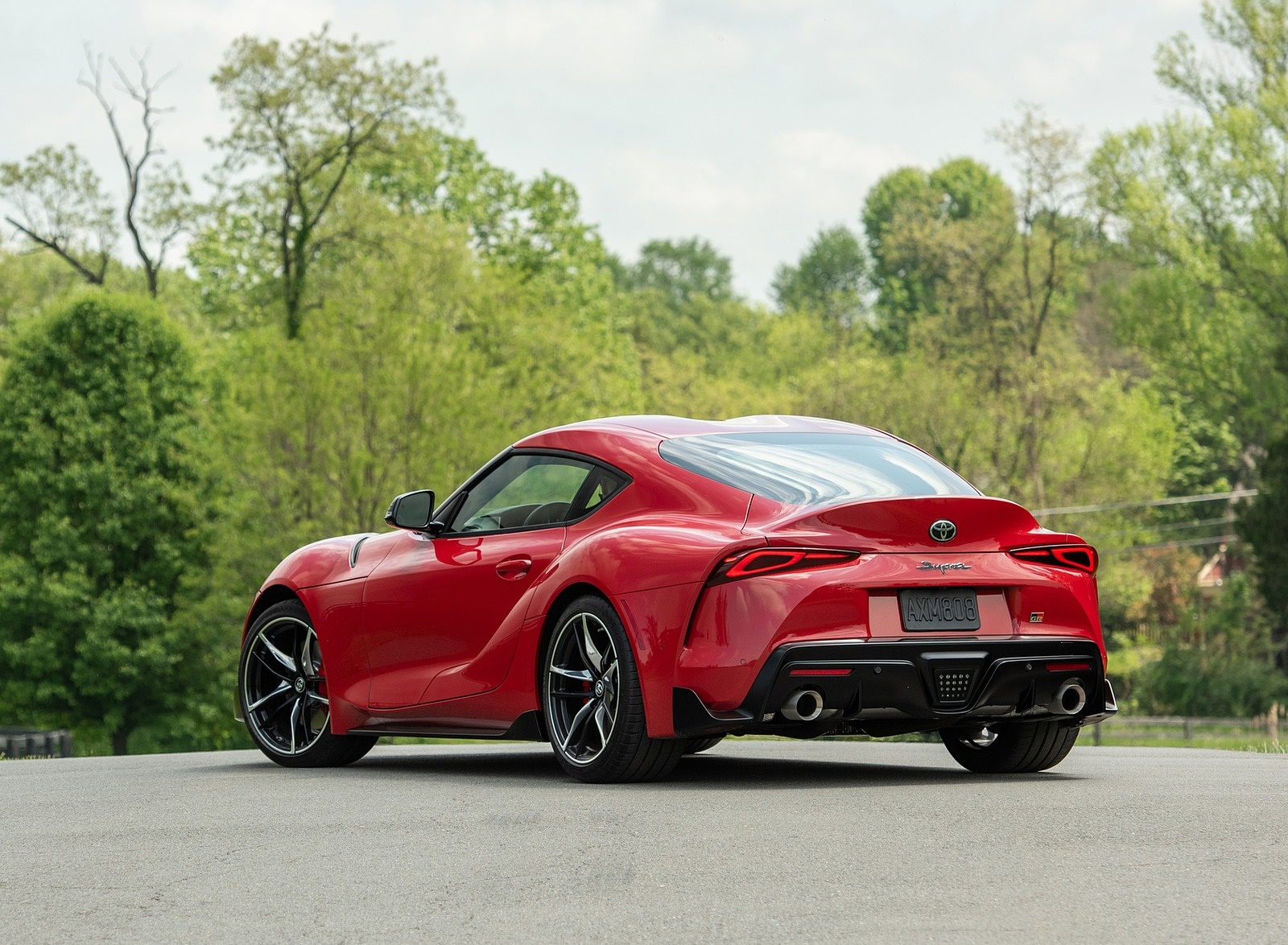 2020 Toyota Supra (Color: Renaissance Red) Rear Three-Quarter Wallpapers (9)
