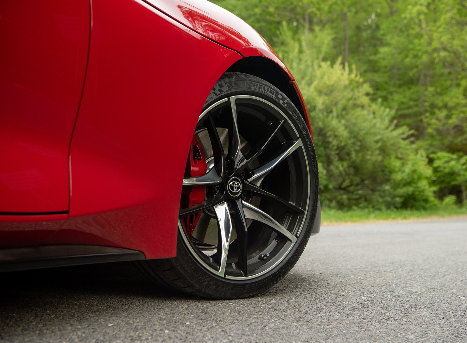 2020 Toyota Supra (Color: Renaissance Red) Wheel Wallpapers (12)
