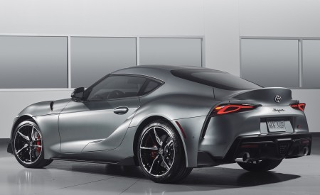 2020 Toyota Supra Matte Grey Rear Three-Quarter Wallpapers 450x275 (157)