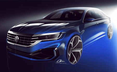 2020 Volkswagen Passat Design Sketch Wallpapers 450x275 (89)
