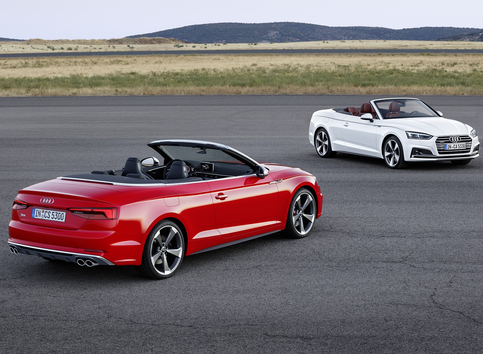 2018 A5 Cabrio and 2018 Audi S5 Cabriolet (Color: Misano Red) Wallpapers (14)