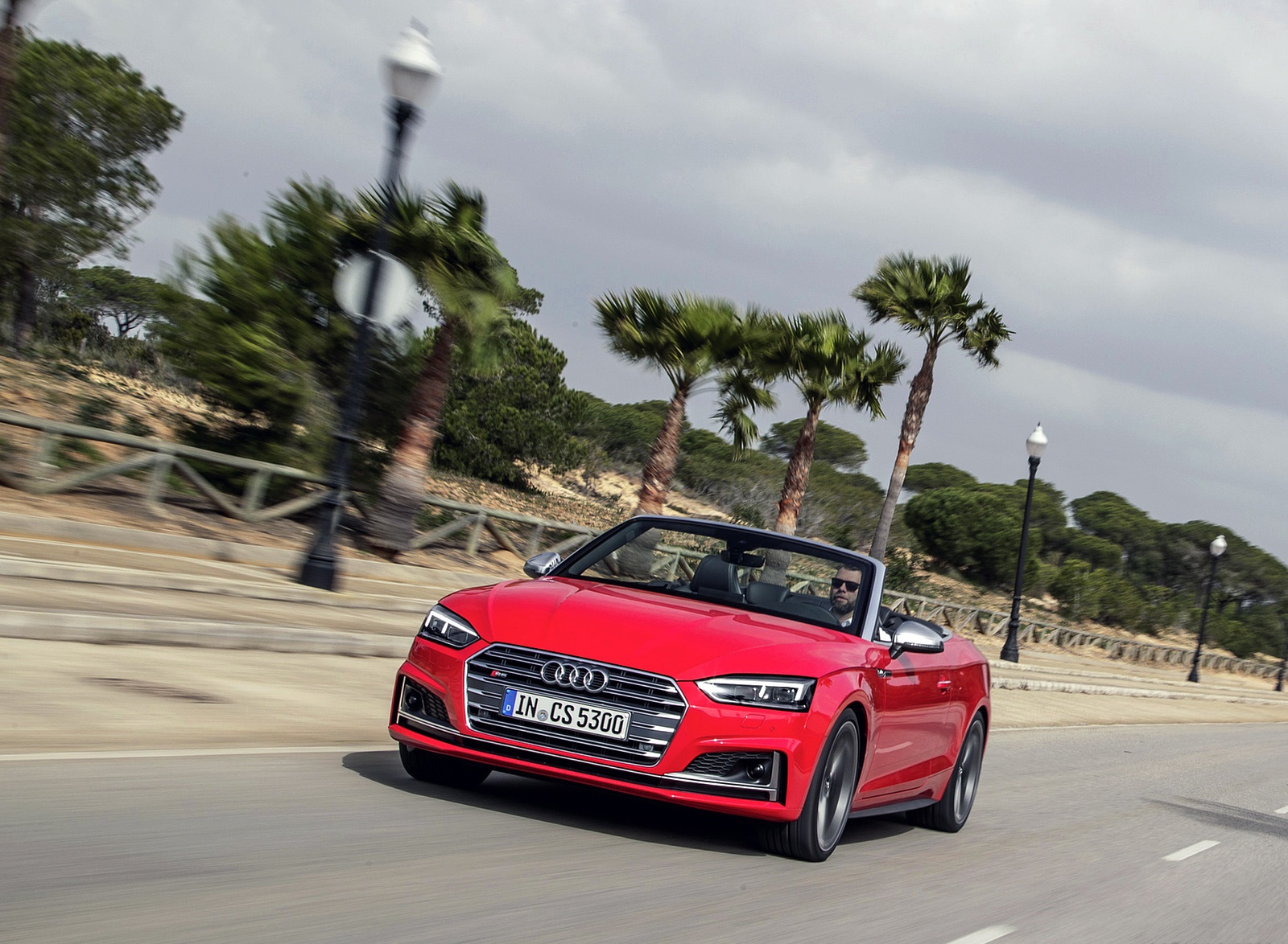 2018 Audi S5 Cabriolet (Color: Misano Red) Front Wallpapers (6)