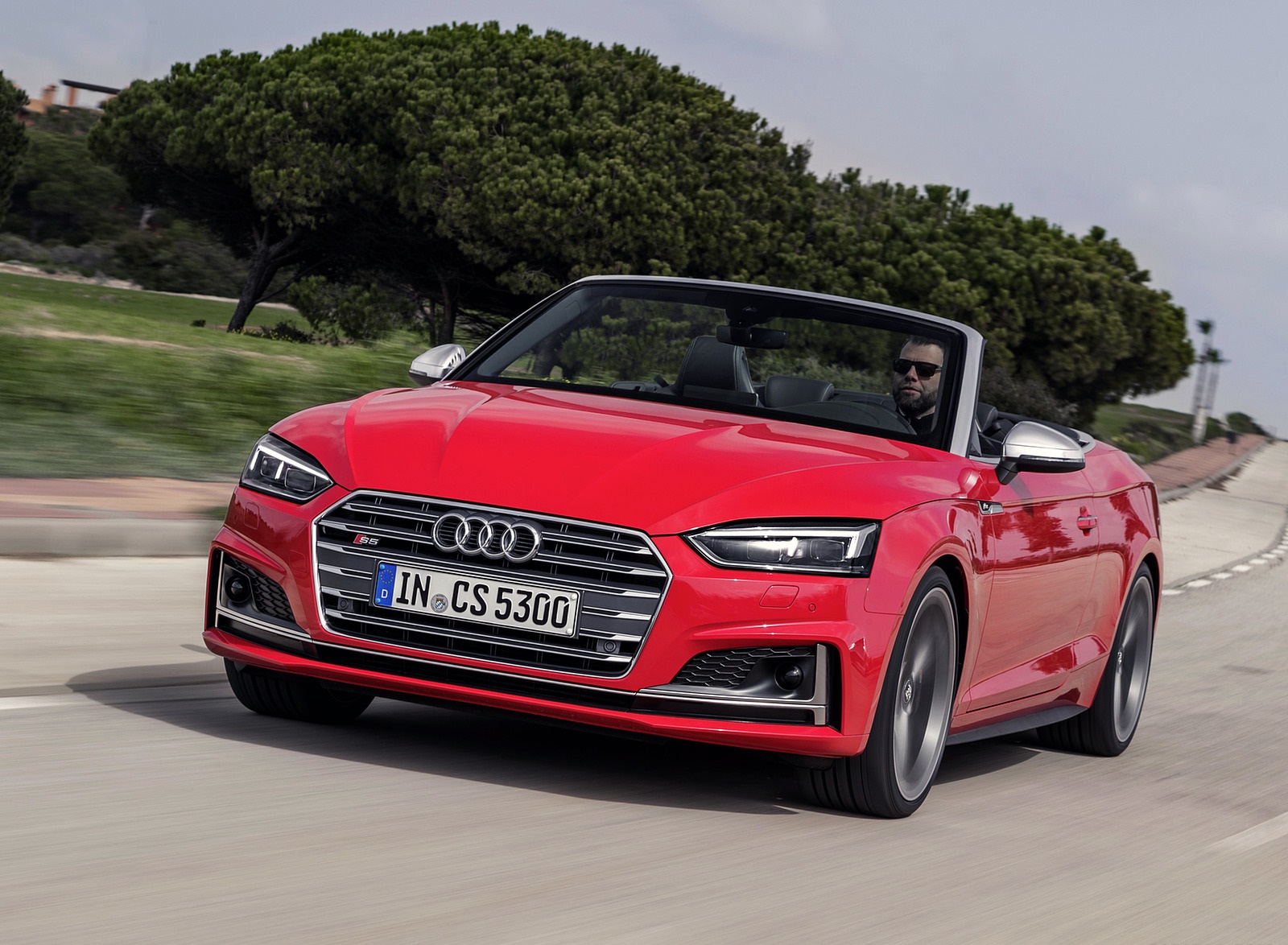 2018 Audi S5 Cabriolet (Color: Misano Red) Front Wallpapers (7)