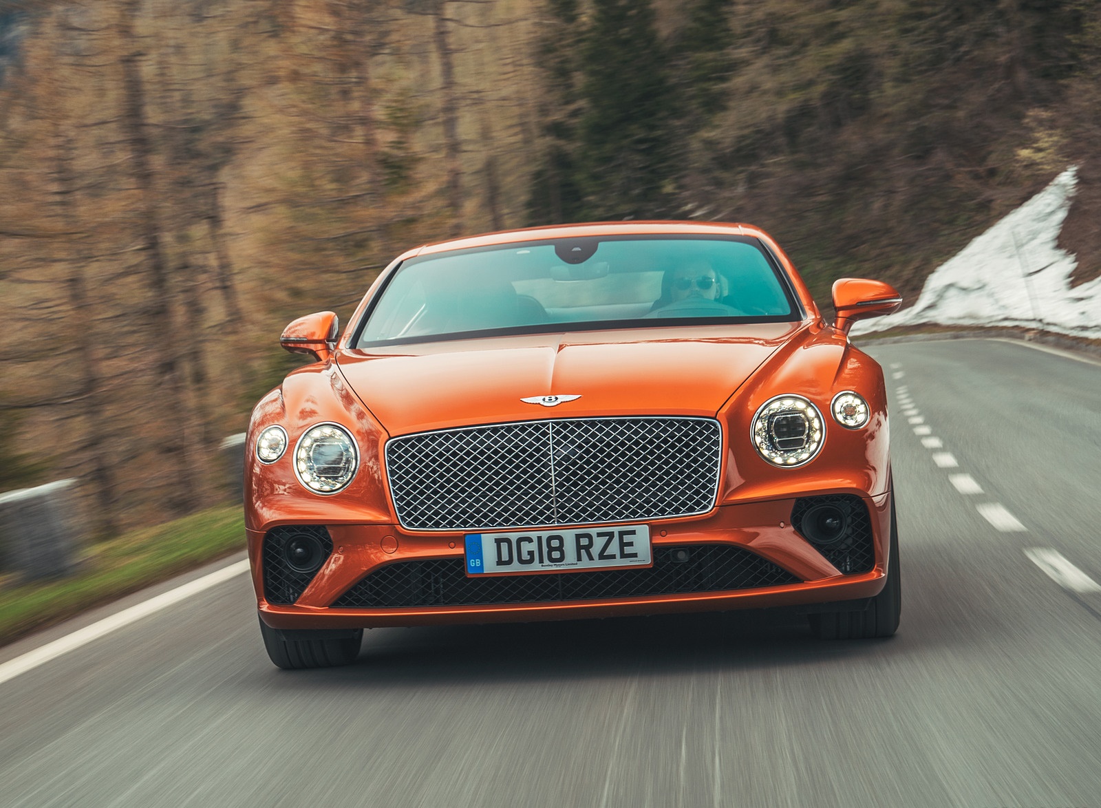 2018 Bentley Continental GT (Color: Orange Flame) Front Wallpapers (7)