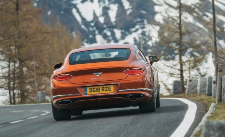 2018 Bentley Continental GT (Color: Orange Flame) Rear Wallpapers 450x275 (12)