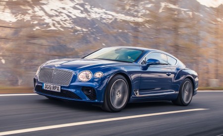 2018 Bentley Continental GT (Color: Sequin Blue) Front Three-Quarter Wallpapers 450x275 (135)