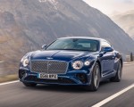 2018 Bentley Continental GT (Color: Sequin Blue) Front Three-Quarter Wallpapers 150x120