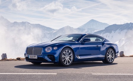 2018 Bentley Continental GT (Color: Sequin Blue) Front Three-Quarter Wallpapers 450x275 (137)