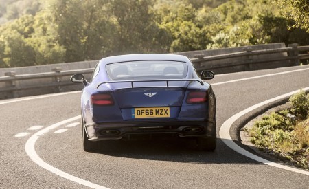 2018 Bentley Continental GT Supersports Coupe (Color: Moroccan Blue) Rear Wallpapers 450x275 (140)