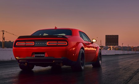 2018 Dodge Challenger SRT Demon Rear Three-Quarter Wallpapers 450x275 (28)