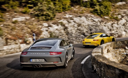 2018 Porsche 911 GT3 with Touring Package and 911 Carrera T Rear Wallpapers 450x275 (10)